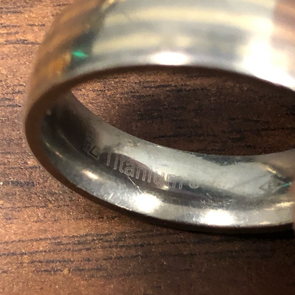 Mens Borsheims Titanium Ring - image 2